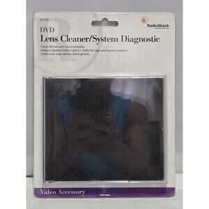 RadioShack DVD Lens Cleaner System Diagnostic Disc Player Cleaning Kit  New